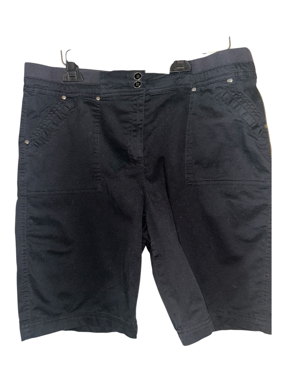 Karen Scott Black Women’s Casual Knee-Length Shorts